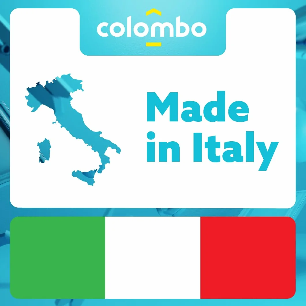 Colombo Stendino Salvaspazio Pieghevole Gazzella | Stendibiancheria in Acciaio Verniciato, Compatto e Leggero da Interno per Spazi Ridotti | 6 Metri di Stenditura | Ultra Slim 1,5 cm | Made in Italy