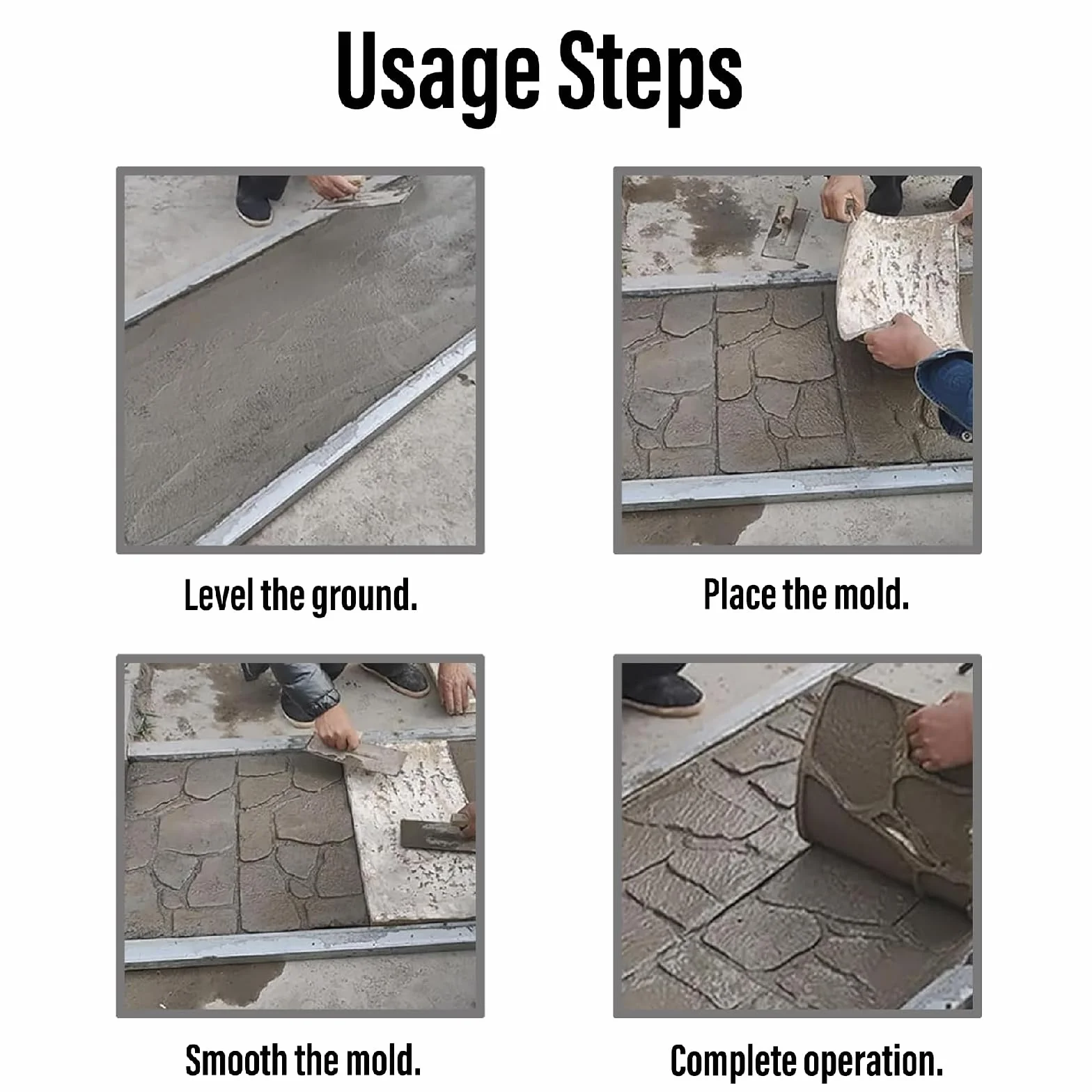 Stampis per pavimentazione,Stampo Pavimento,Stampo per Pavimentazione in Cemento,Non Si rompe Facilmente,Non Si deforma Facilmente,per pavimentazione,terrazzo,bricolages