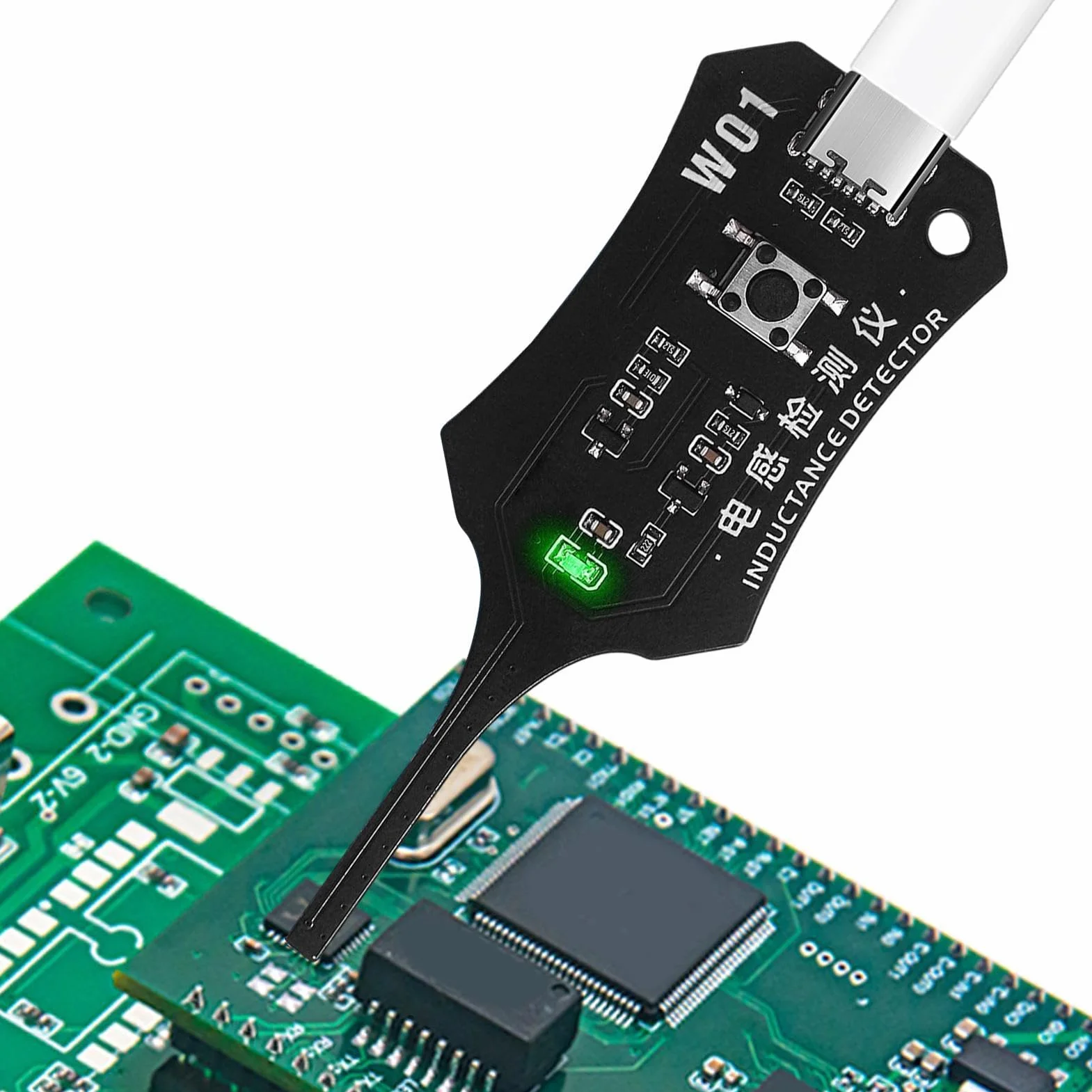 Tester induttori circuito | Tester induttanza scheda madre circuito | Rilevatore induttanza manutenzione elettronica efficiente | Dispositivo diagnostico elettromagnetico accurato risoluzione problemi