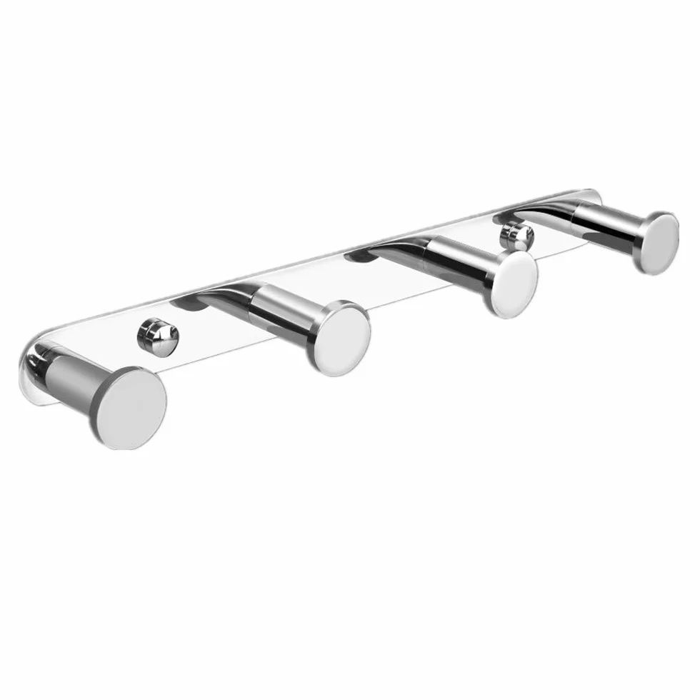 Gancio Asciugamani Muro Adesivo in Acciaio Inossidabile Cromato Porta Cucina Ganci Bagno