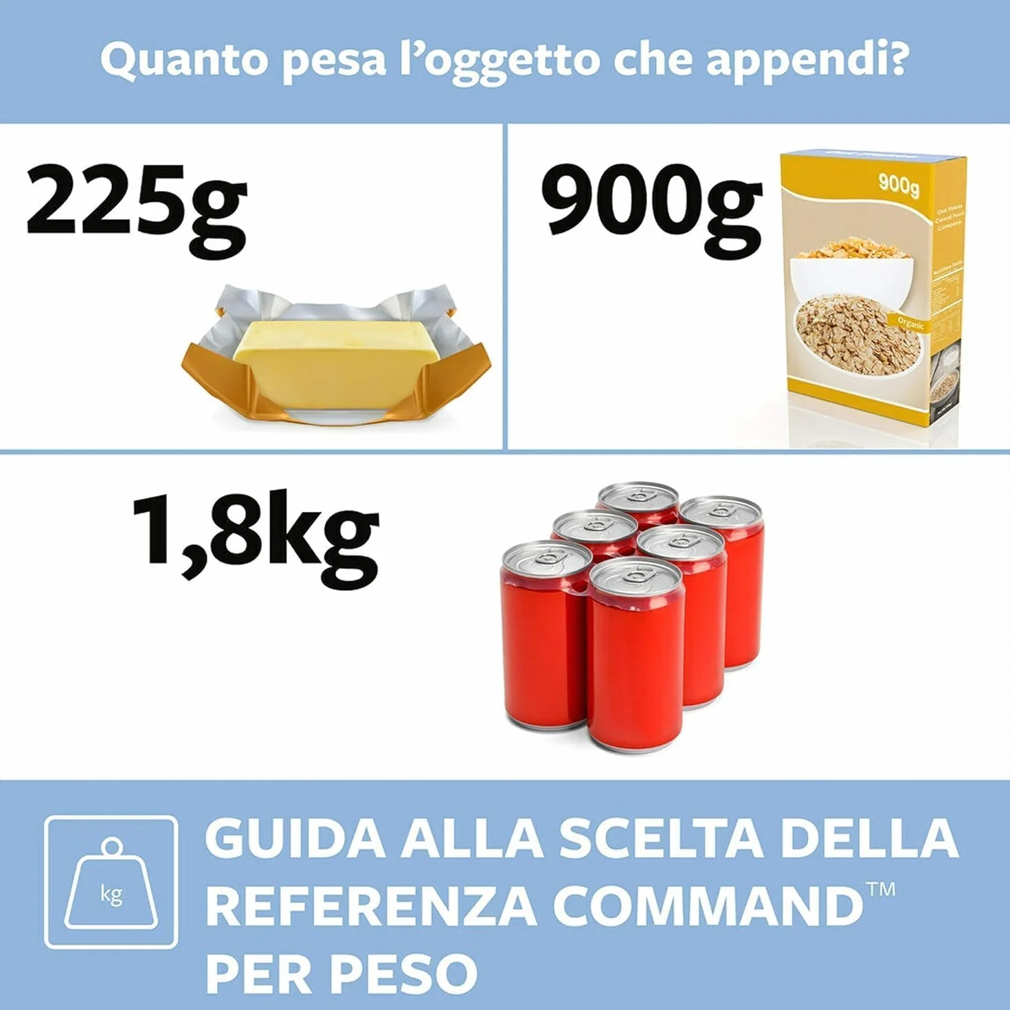 Command Mini Ganci Adesivi Trasparenti per Decorazioni Interne, 6 Ganci e 8 Strisce, Tenuta 225g