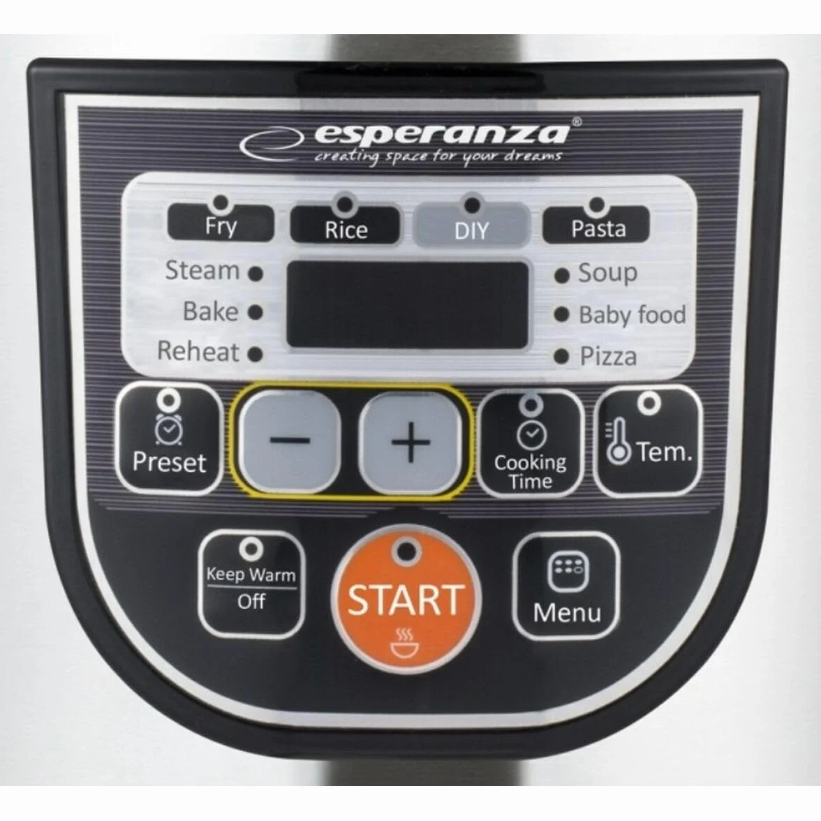 ESPERANZA EKG011 MULTICOOKER Cooking 5 L 860 W Negro, METÁLICO