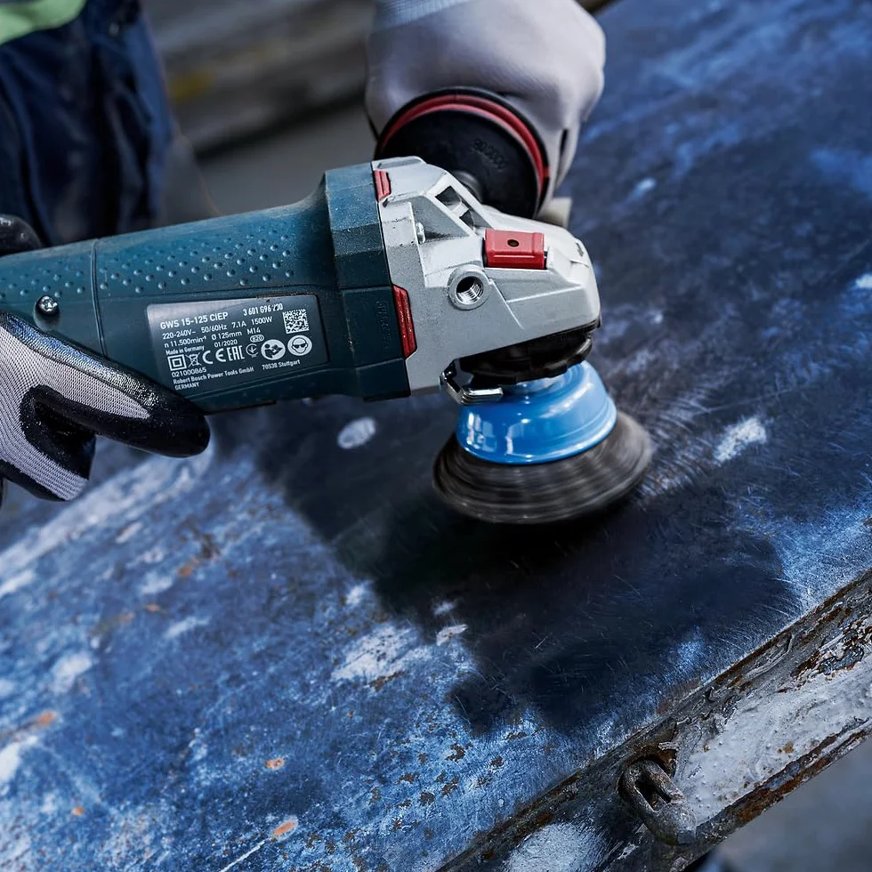 Bosch 1x Spazzola a tazza PRO Metal heavy piccole, filetto M14 (per Acciaio, Ø 75 mm, Professional Accessorio Smerigliatrice angolare piccola)