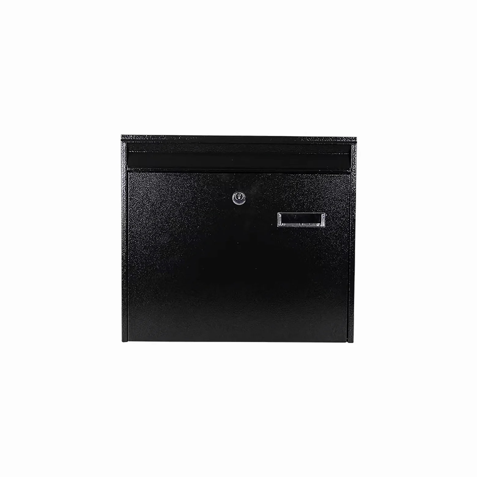 Scatola Di Lettere Di Grande Capacità, Cassetta Di Lettere Sicuro Bloccabile Con Bordo Del Marciapiede, Scatola Di Lettere Moderna Per Buste, Casa E Ufficio(Black)