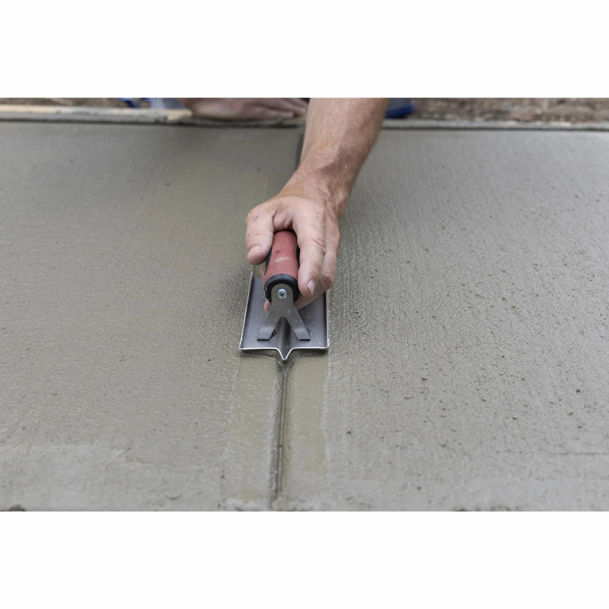 Groover Marshalltown - R 6 mm, L 13 mm, P 13 mm con impugnatura Durasoft, in acciaio inossidabile, utensili per pavimenti e calcestruzzo, dimensioni: 152x76 mm