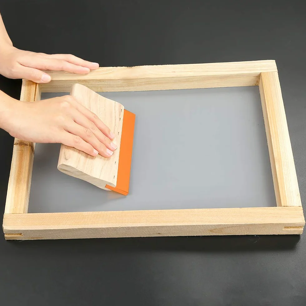 Caydo raschietto per serigrafia 3 pezzi 75 Durometri legno 15CM 24CM 35CM