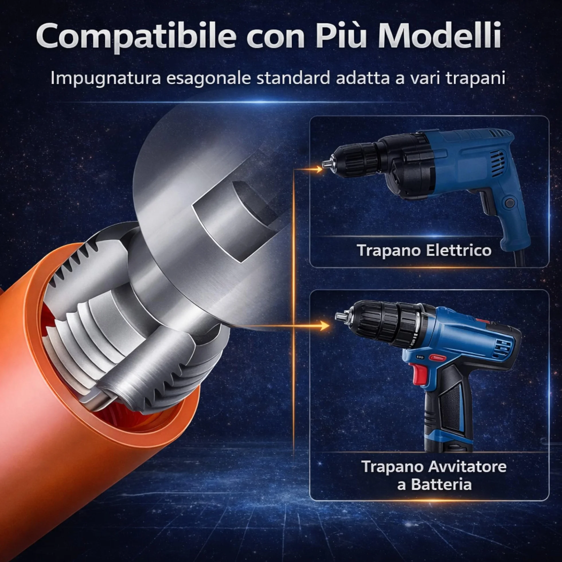 Topolenashop 2 Pezzi Filettatore PPR per Tubi Idraulici 1/2 e 3/4 Pollice – Attrezzo in Metallo per Filettatura Interna ed Esterna, Utilizzabile a Mano o con Trapano Elettrico 82289
