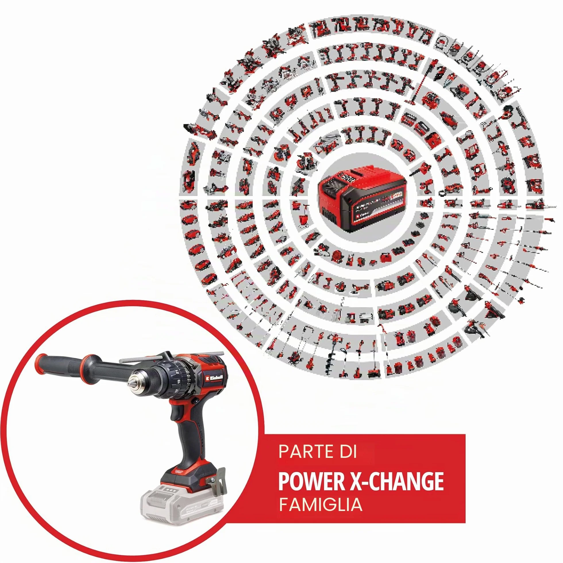 Einhell Professional Trapano a percussione a batteria TP-CD 18/120 Li BL-Solo Power X-Change (18 V, Brushless, 120 Nm, funzione percussione, mandrino 13 mm, 2 vie, senza batteria)