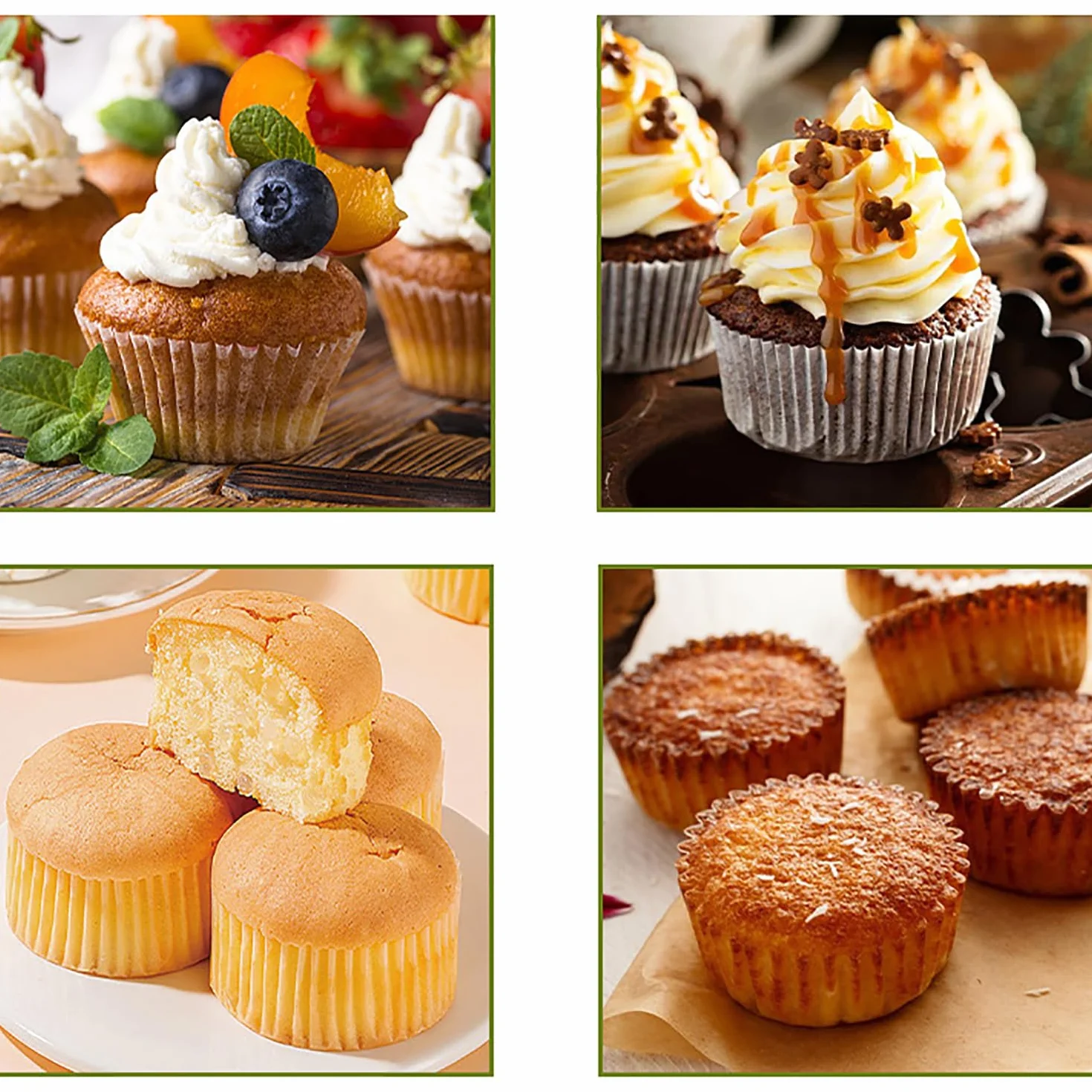 Macchina per cupcake elettrica, macchina per torte con rivestimento antiaderente da 1000 W, riscaldamento su entrambi i lati per 7 cupcake, adatta per cotture di compleanni, snack e dessert