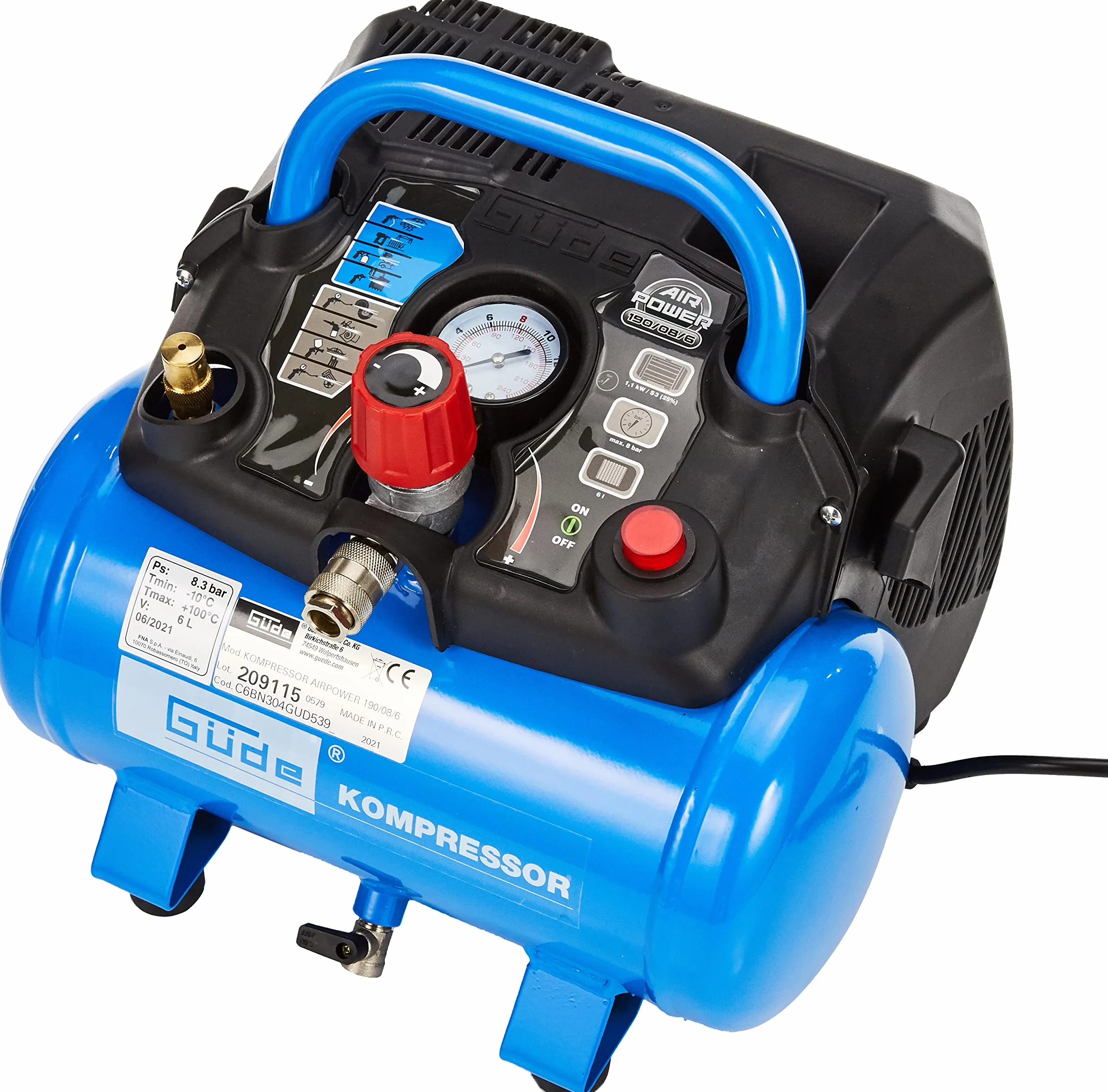 Güde, Compressore AIRPOWER 190/08/6-50089