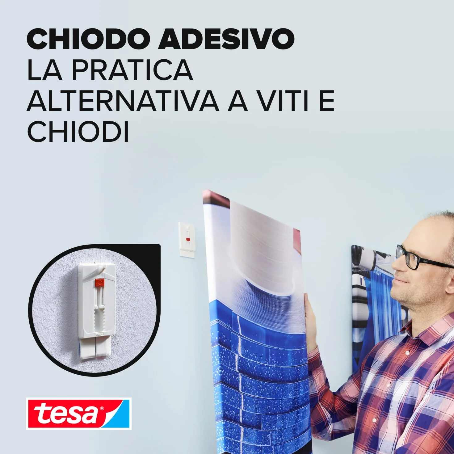 tesa Adjustable Adhesive Nail for Wallpaper & Plaster 2kg