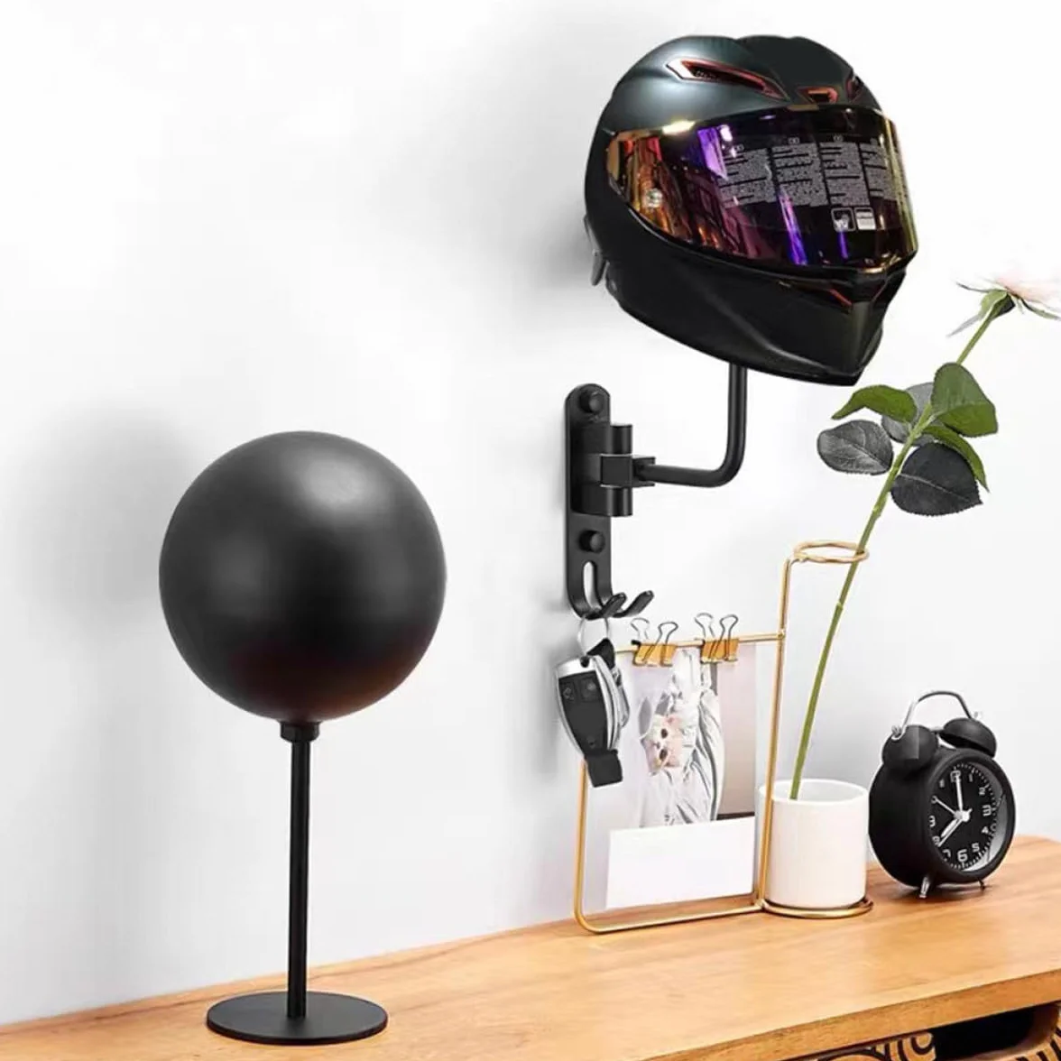 Healeved Porta Supporto da Tavolo in Alluminio Moto per Esposizione e Protezione, per Negozi di Cappelli e Abbigliamento