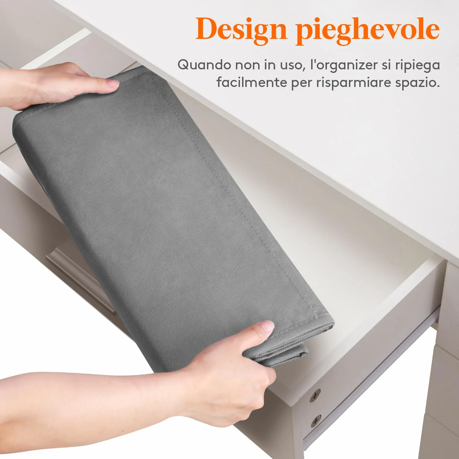 Lifewit Portaoggetti da Appendere 4 Tasche Laterali 2 Ganci Capacità 18 kg 5 Ripiani Grigio
