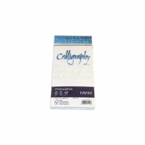 Buste Favini Callig.Pergamena 11X22 Bianco 01 Gr.90 25Pz