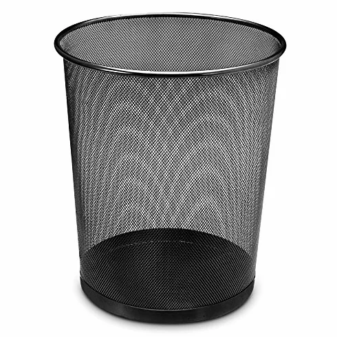 Cestino per la carta 19 L filo metallico nero