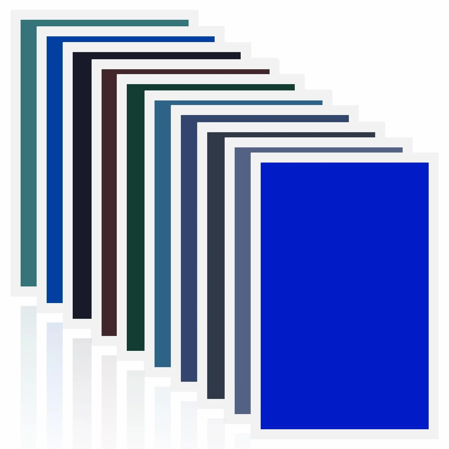 Jadeshay Carta per Incisione,10 Pezzi 10 Colori Carta Colorata per Incisione Laser 27 cm*39 cm per Colorazione di Materiali Non Metallici Ceramiche Acrilico e Pietra