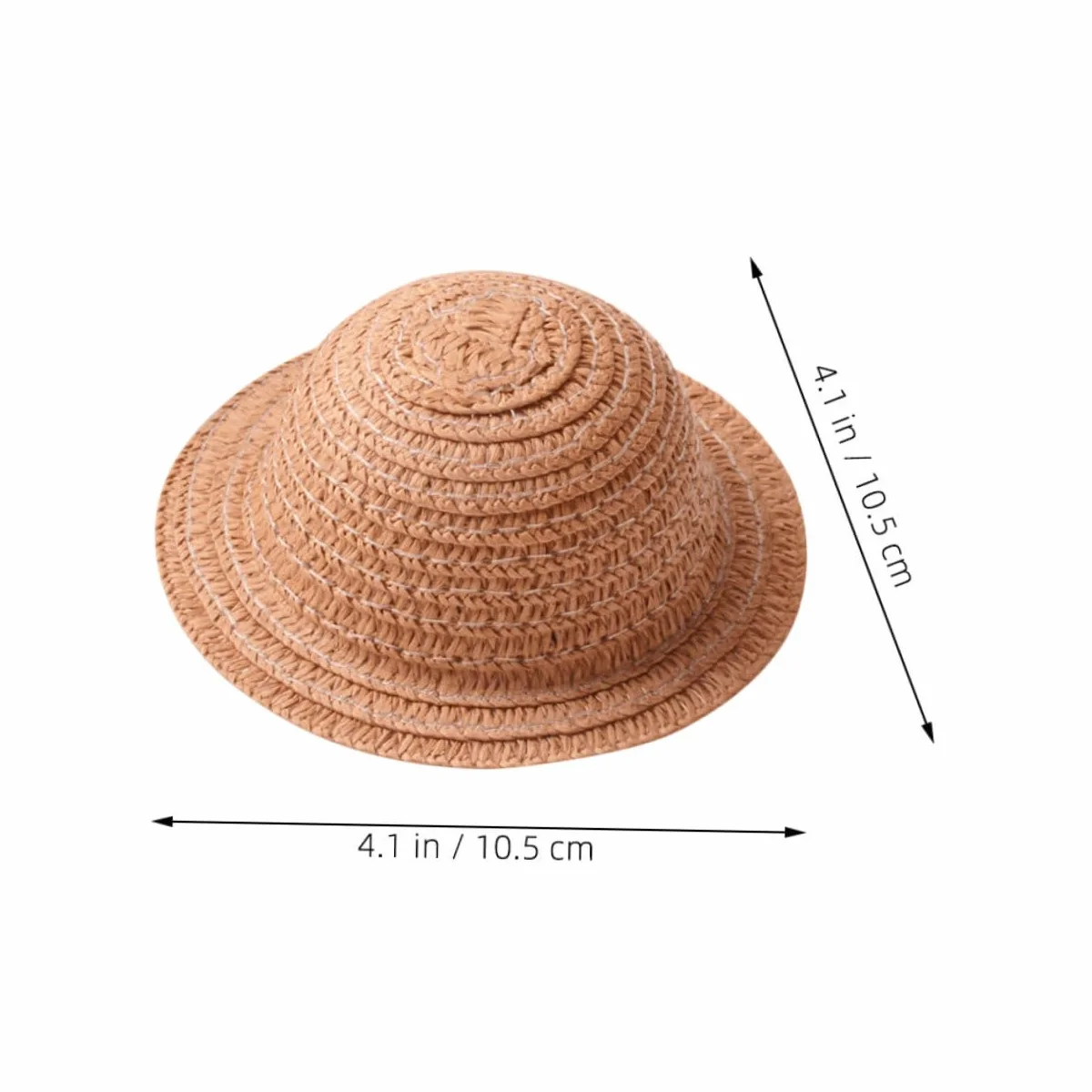 Uonlytech Set 3 Cappellini di Paglia per Bambole in Miniatura, Leggeri, Accessori Fai da Te