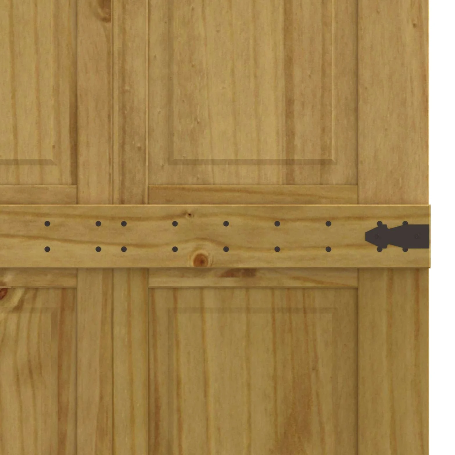 vidaXL Porta da fienile Corona marrone miele 80 x 210 cm in legno di pino massiccio, elegante porta scorrevole, design rustico, divisorio interno resistente, salvaspazio compatto per un facile