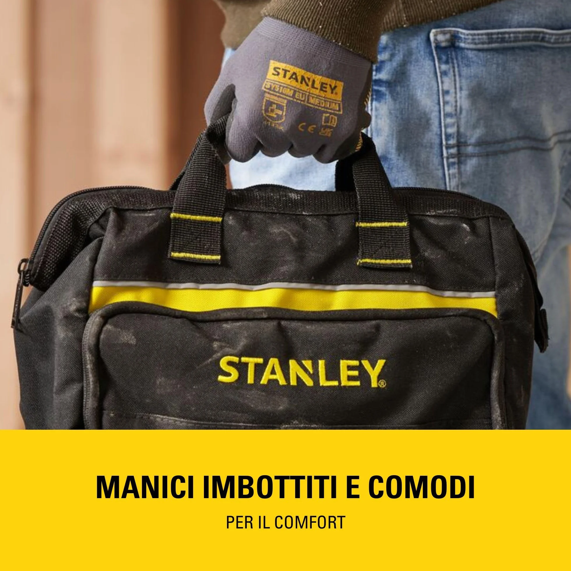 STANLEY Borsa portautensili 30 x 25 x 13 cm base rigida
