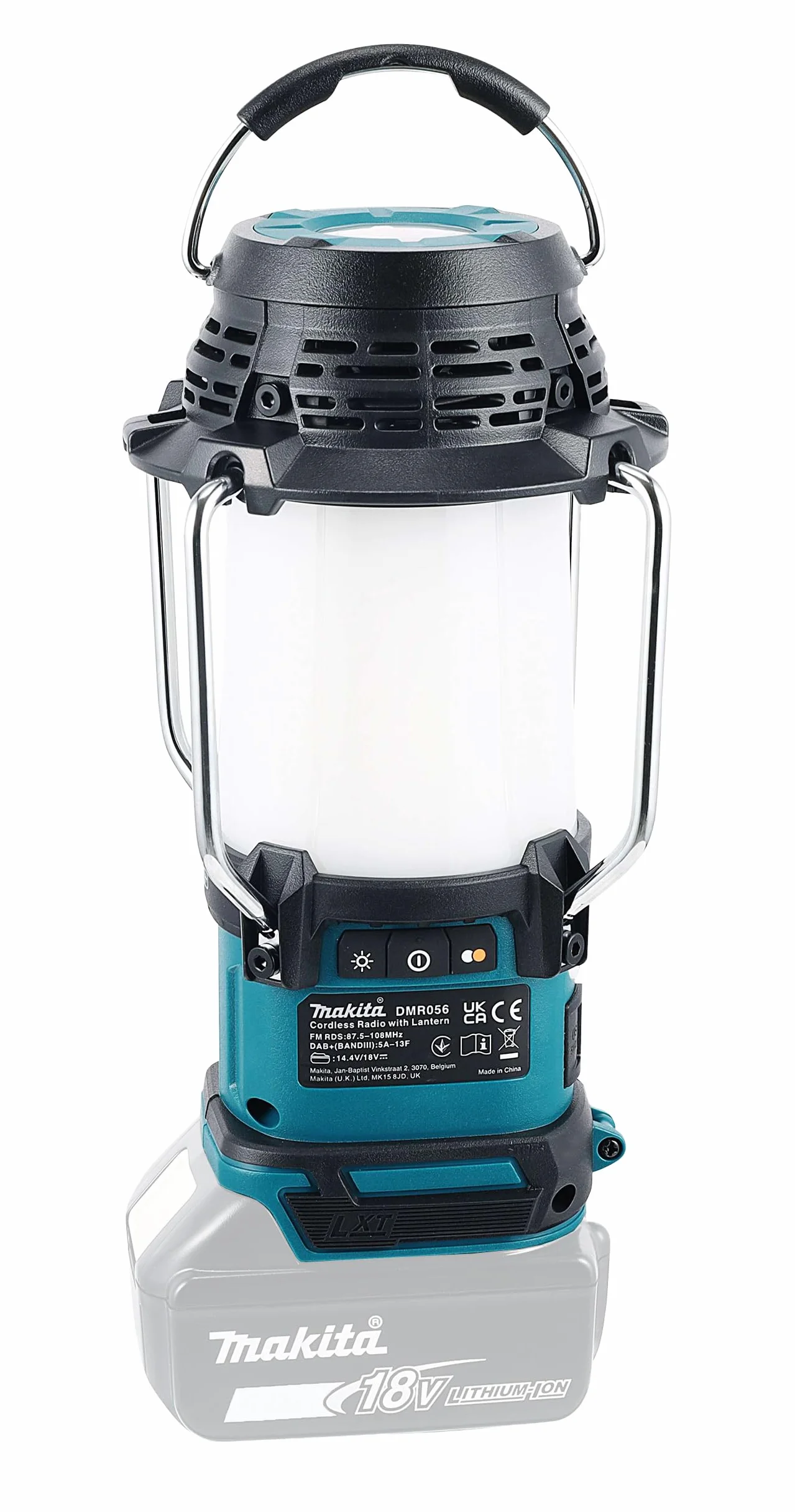 Makita DMR056 Radio portable Analogique et numérique Noir, Bleu