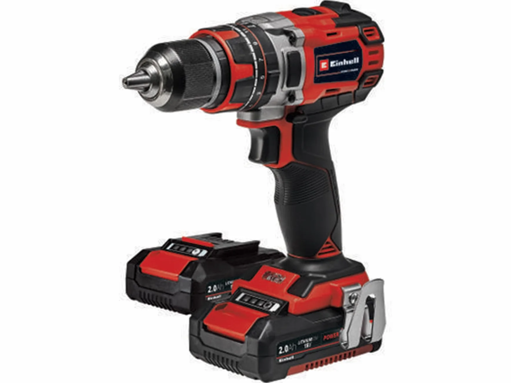 Einhell TE-Cd 18/50 Li-I Bl Trapano Avvitatore A Percussione A Batteria Powe X-Change 18 V, Nero Rosso, 19 x 7.5 x 24 cm, 2.35 Kg