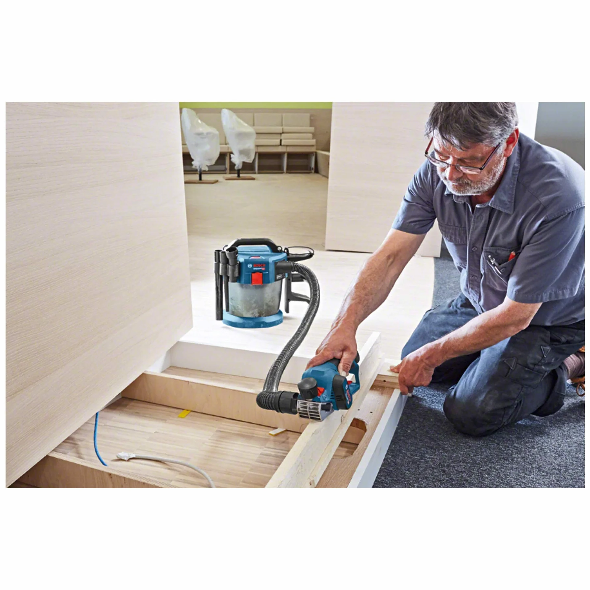 Bosch Professional 12V System Pialletto a batteria GHO 12V-20 (larg. di piallatura max.: 56 mm, senza batt./caricabatteria)