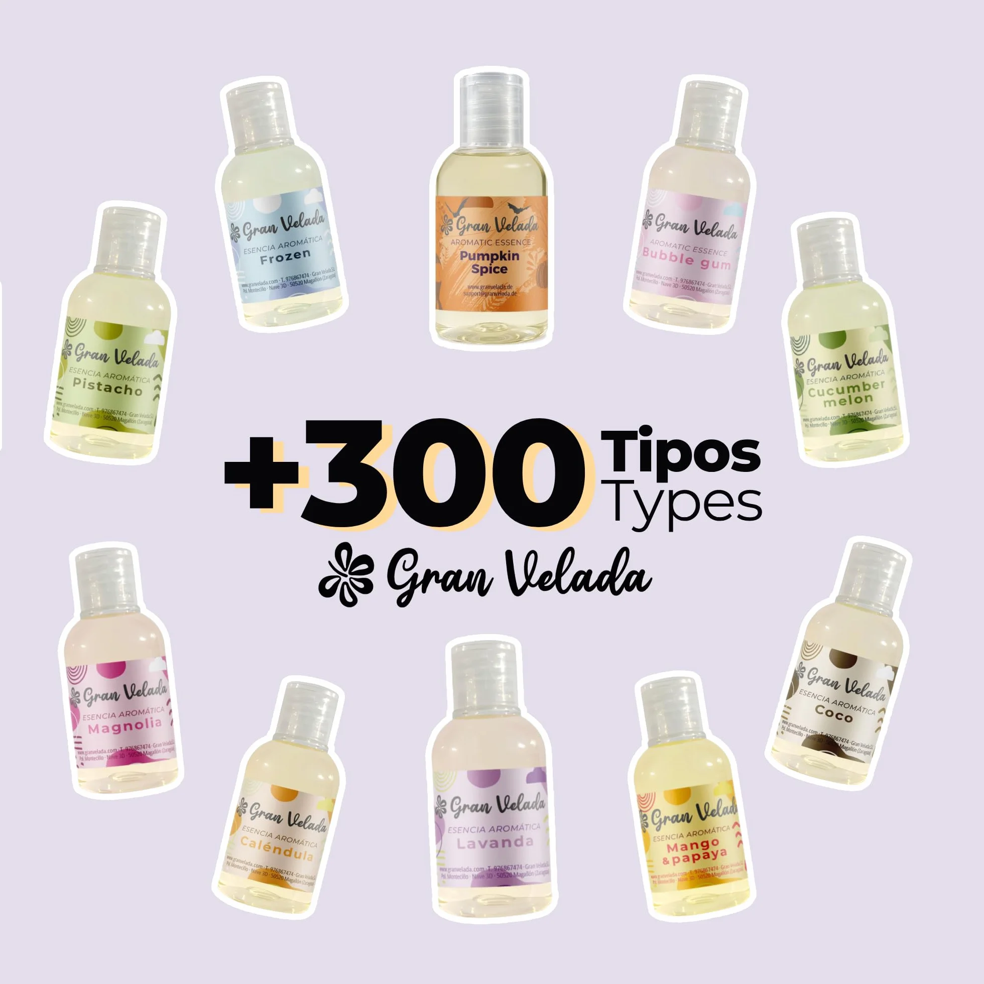 Gran Velada - Confezione risparmio essenze extra concentrate 3 x 50 ml | Essenze aromatiche per Mikados per saponi artigianali per candele profumate | Profumare Creazioni Aroma Durevole