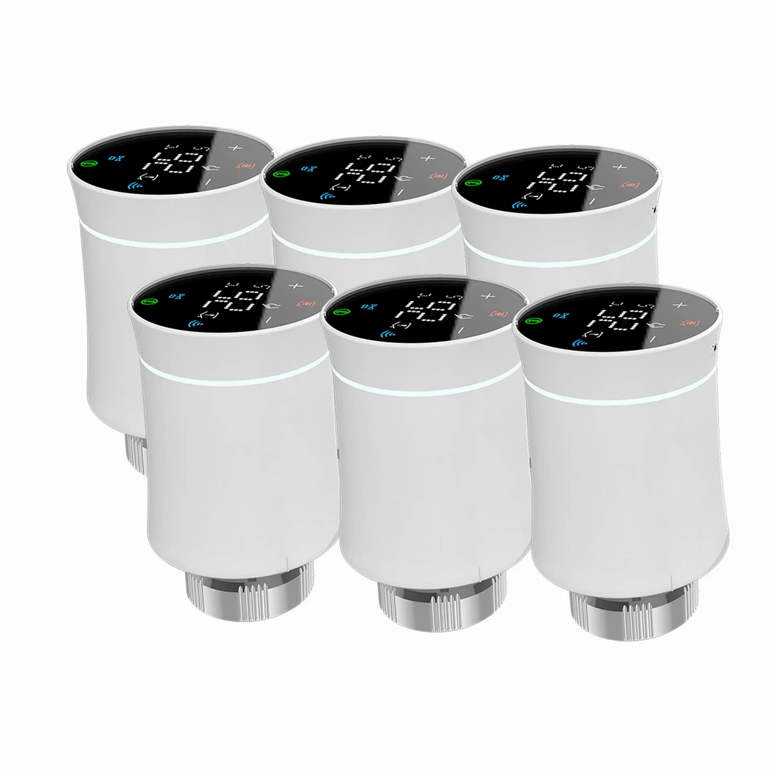 Valvola Termostatica Zigbee per Radiatore, Termostato Programmabile Intelligente Tuya ZigBee3.0, Riscaldamento della Temperatura, Controllo Vocale Alexa, Google Home