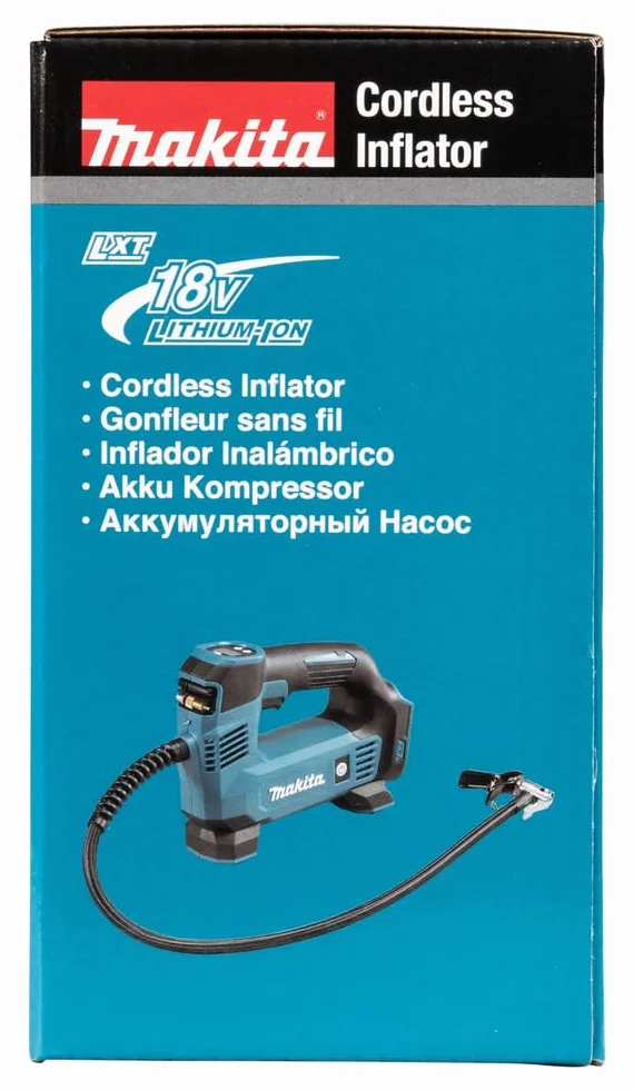 Makita COMPRESSORE ARIA PORTATILE 18V 0.83MP+LED+AUTOSTOP, nero