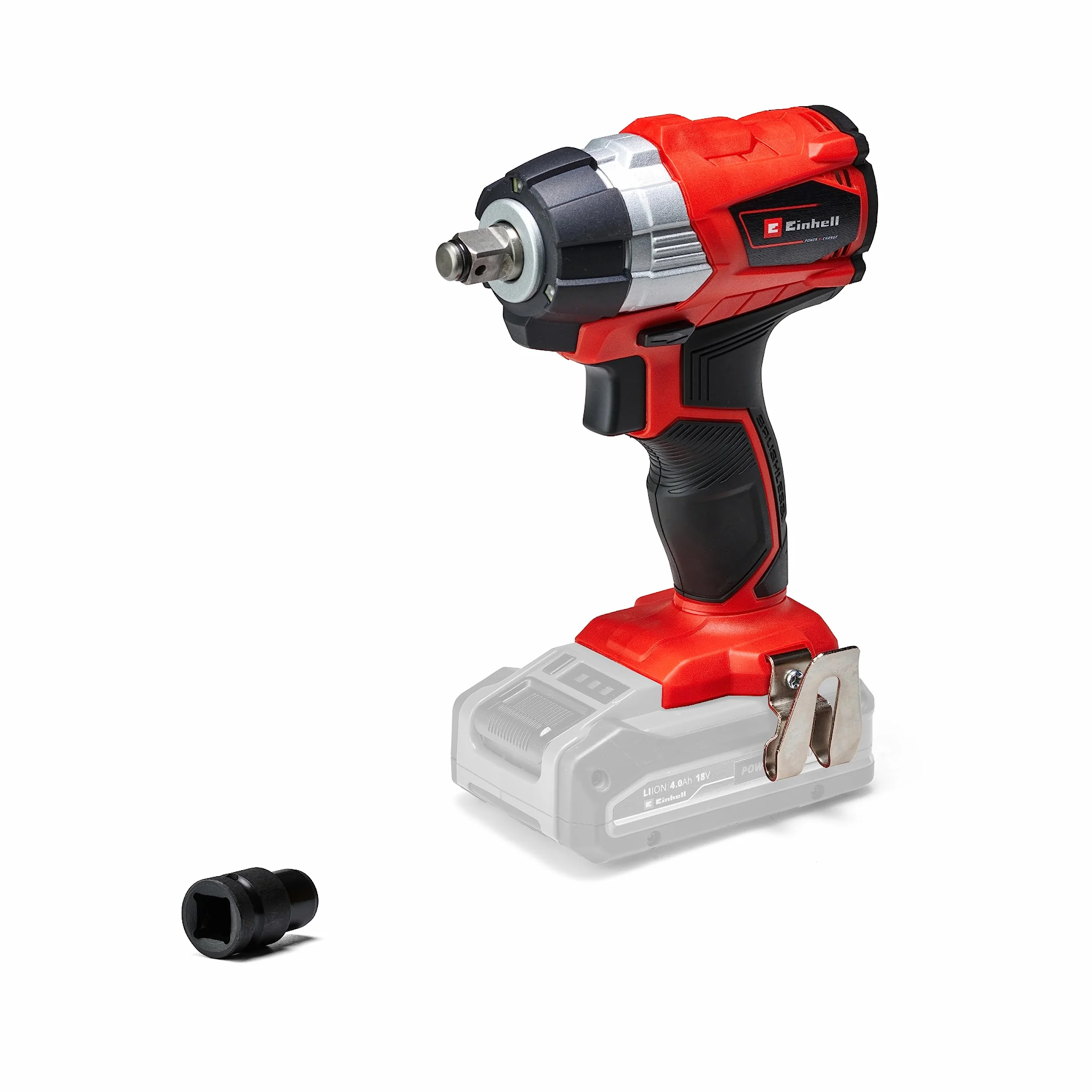 Einhell Avvitatore a impulsi a batteria TP-CW 18 Li Brushless-Solo Power X-Change (18V, motore brushless, giri al min. 0-2900, torsione 215Nm,adattatore bits esagonale,senza batteria e caricabatteria)
