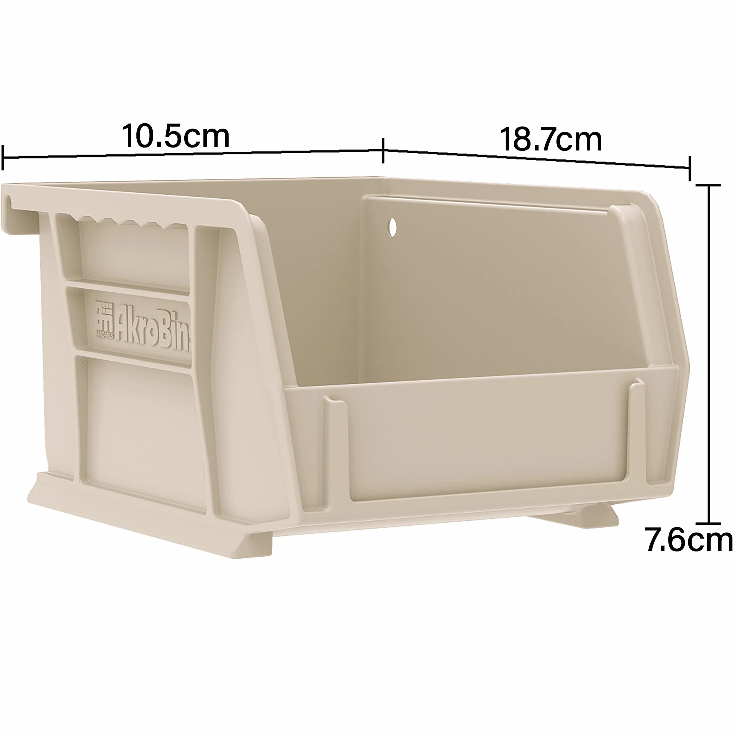 Akro-Mils 30220 AkroBins Plastic Storage Bins, 18,7 cm x 10,5 cm x 7,6 cm, Blue, 24-Pack