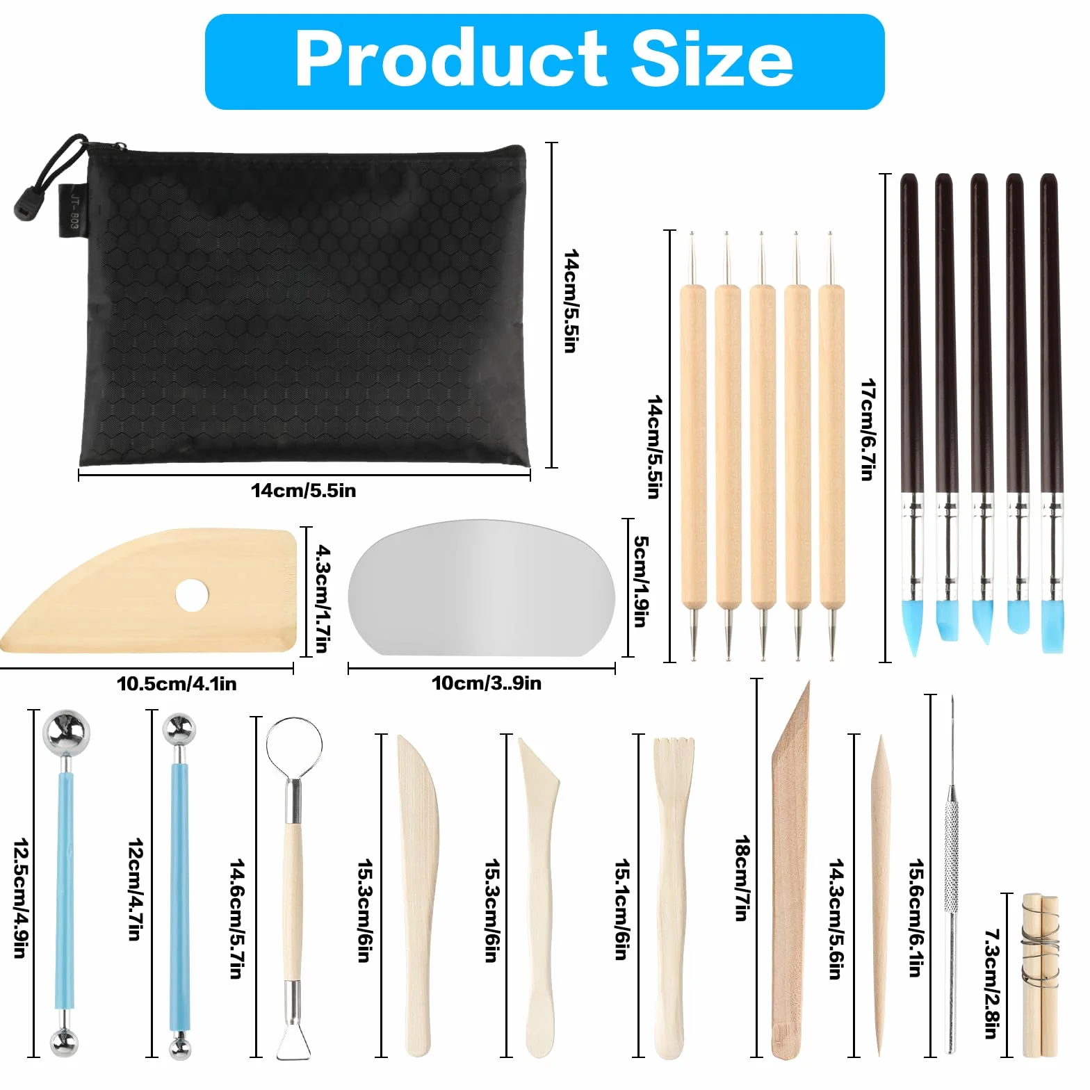 Set di utensili per modellare l'argilla, set di strumenti per modellare, strumenti per modellare la pasta, set di strumenti per scolpire, set di utensili per ceramica, strumenti per argilla, set di