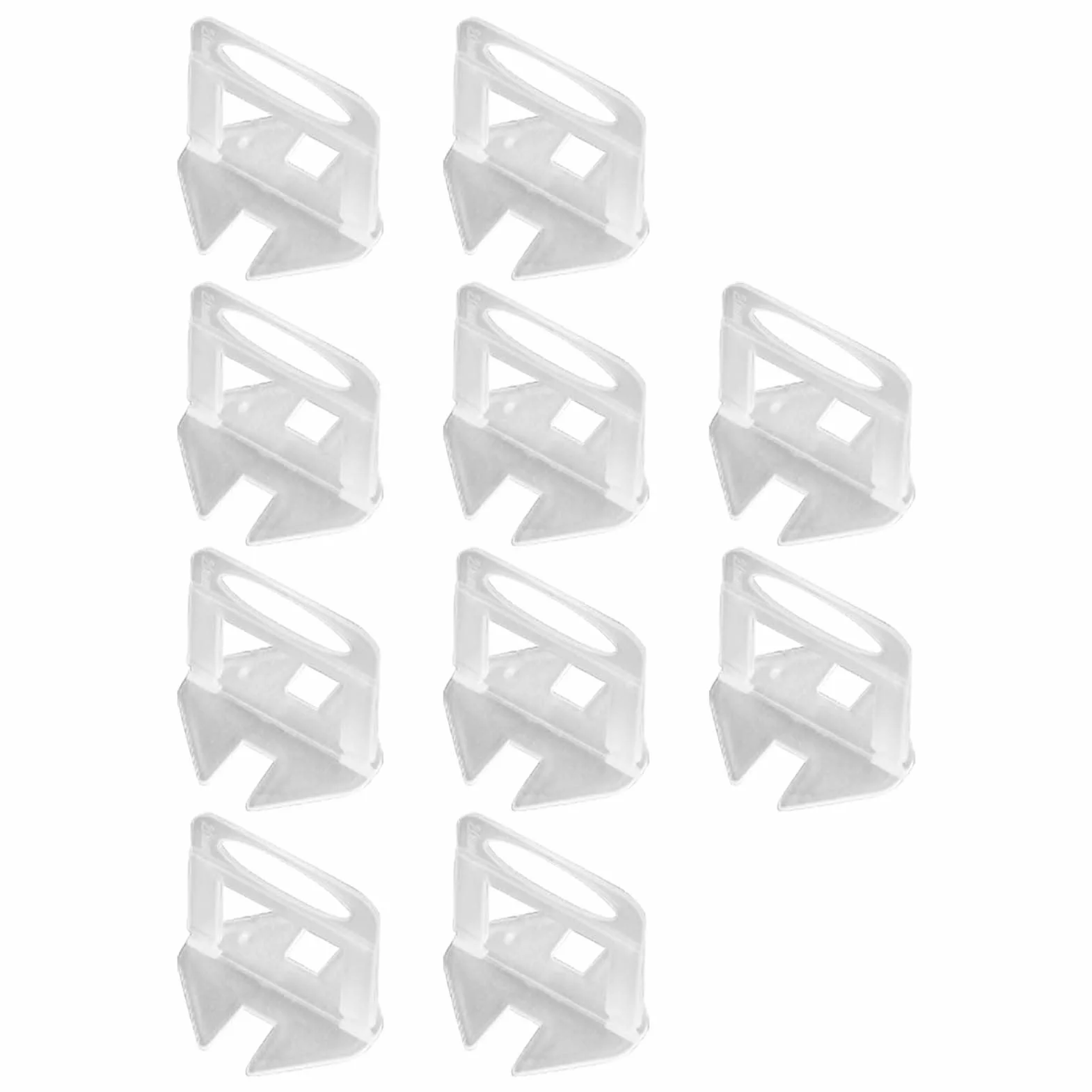 Kit di livellamento per piastrelle, 300 pezzi, installazione precisa a parete e pavimento, distanziatori da 1,0 mm, base trasparente