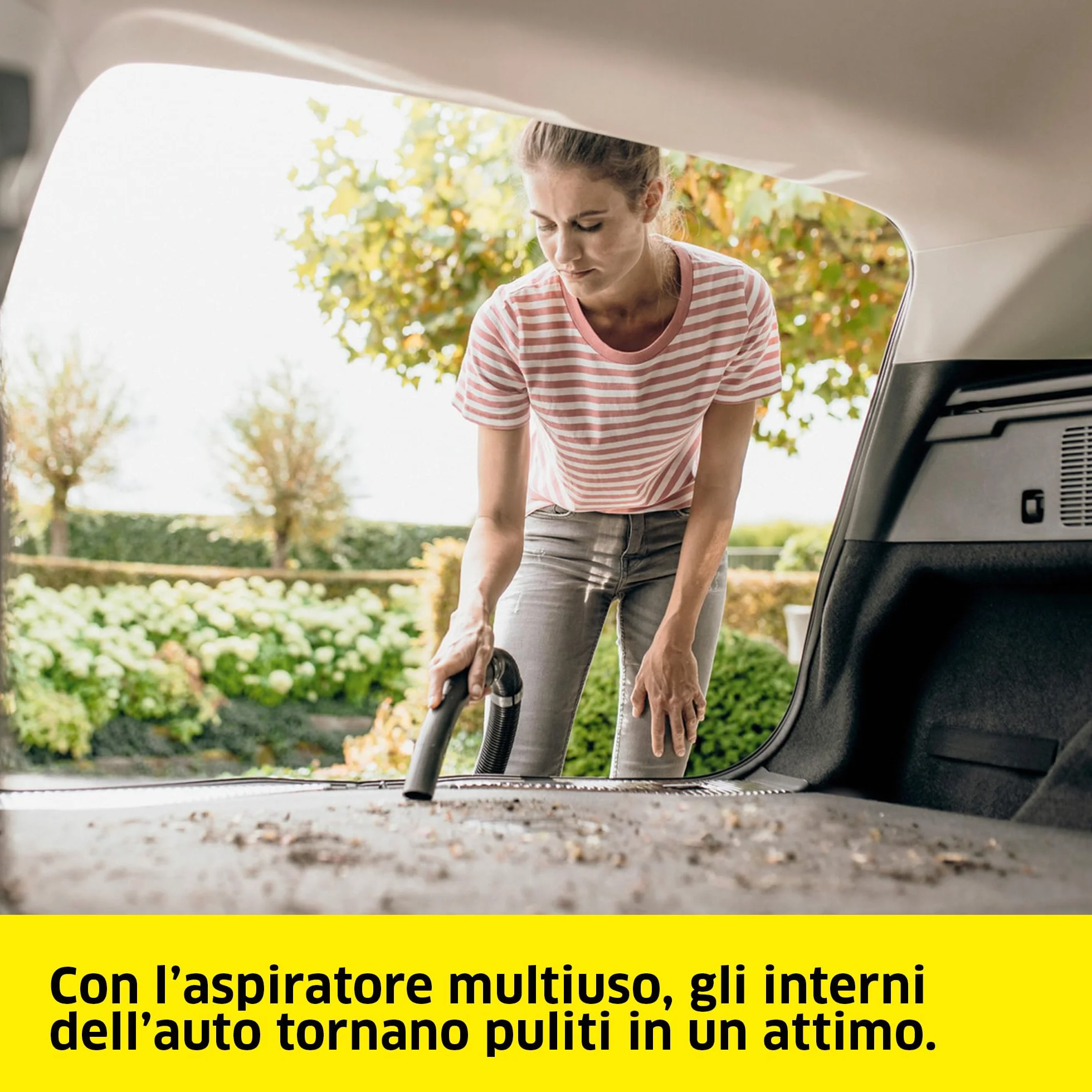 KÄRCHER aspiratore solidi liquidi WD 3 V-17/4/20, funzione soffiante, 1000 W, contenitore in plastica 17 l, tubo 2 m, con filtro a cartuccia, filtro in vello, bocchette per pavimenti e fessure
