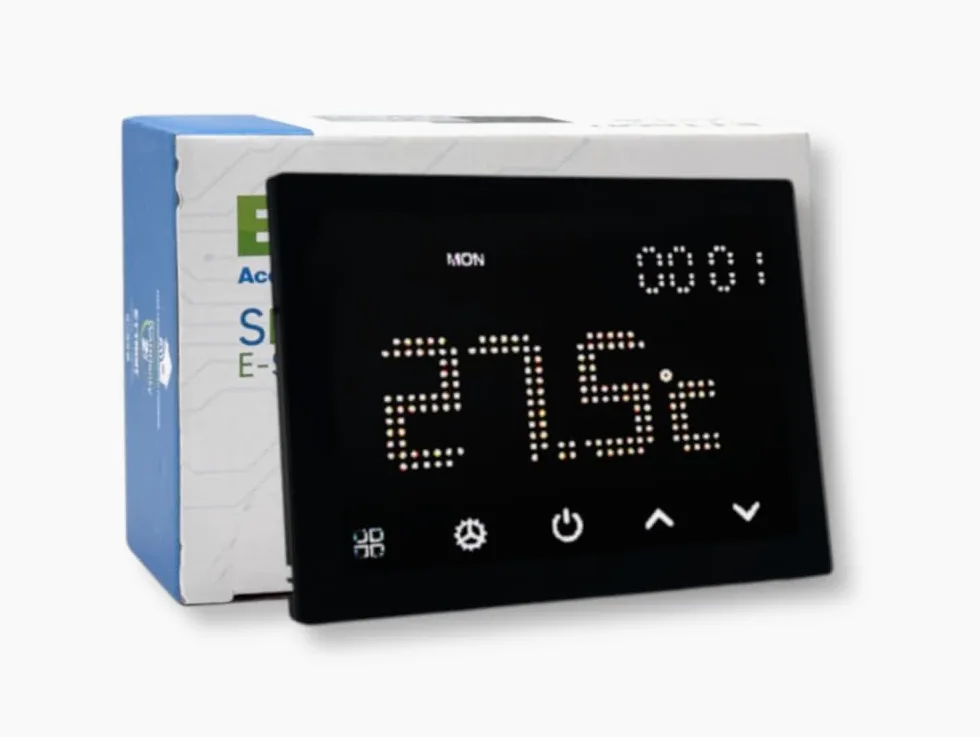 ETTROIT ETWF4302 CRONOTERMOSTATO TOUCH SCREEN AC 230V SMART WI-FI DA INCASSO SU SCATOLA 503 NERO GESTIBILE DA APP
