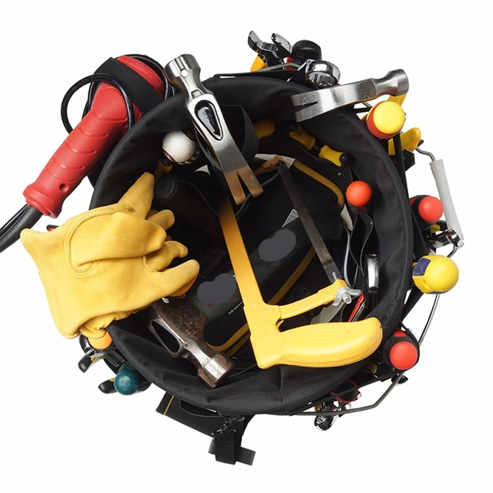 Organizer per attrezzi con secchiello a tasche multiple, resistente all'acqua, per secchi da 3,5-5 galloni