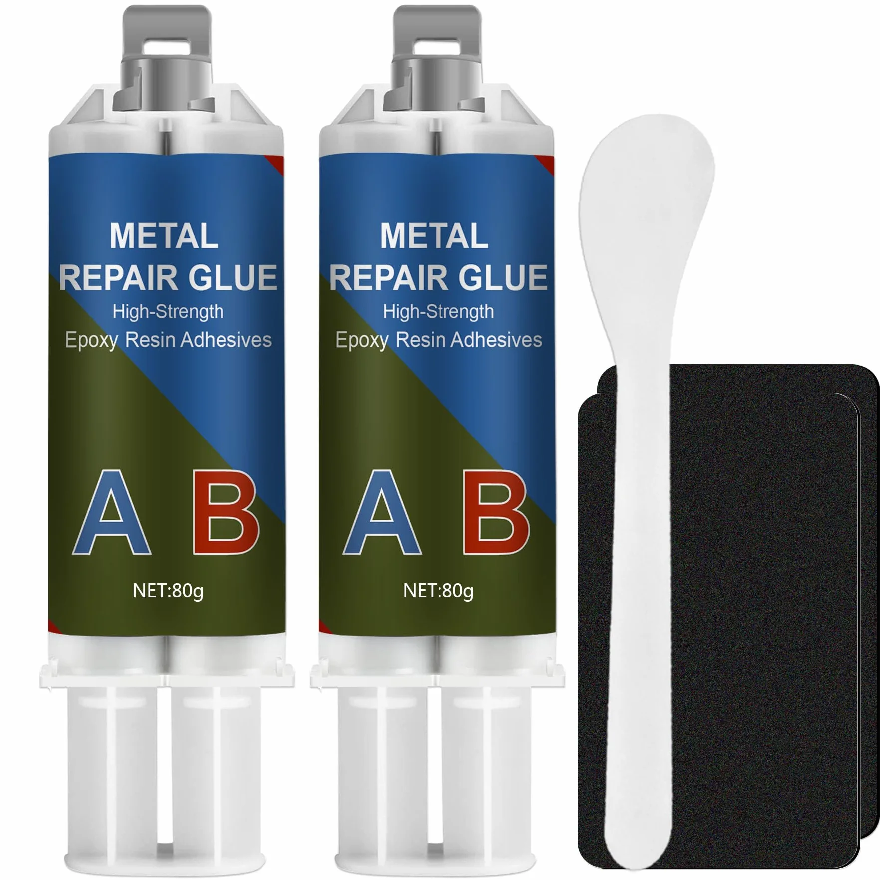 160 g Colla per metallo extra forte, metallo liquido resistente al calore, bicomponente per metalli per riparare fessure e crepe sulla superficie di acciaio inossidabile, legno, ceramica ecc.