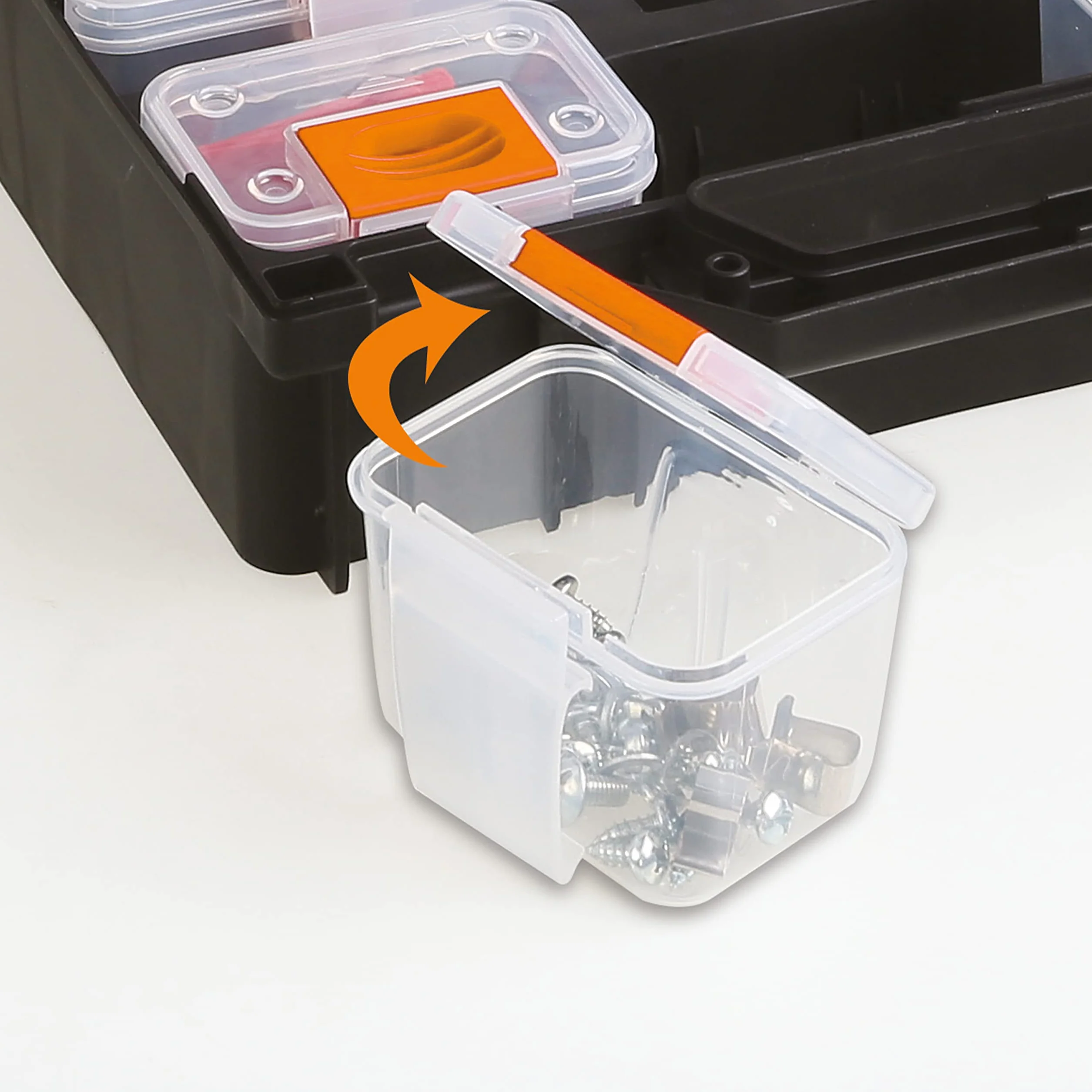 BETA Valigia Organizer 12 Vaschette Asportabili Trasparenti per Minuteria, Compatta 300x145x330 mm 2080/V12