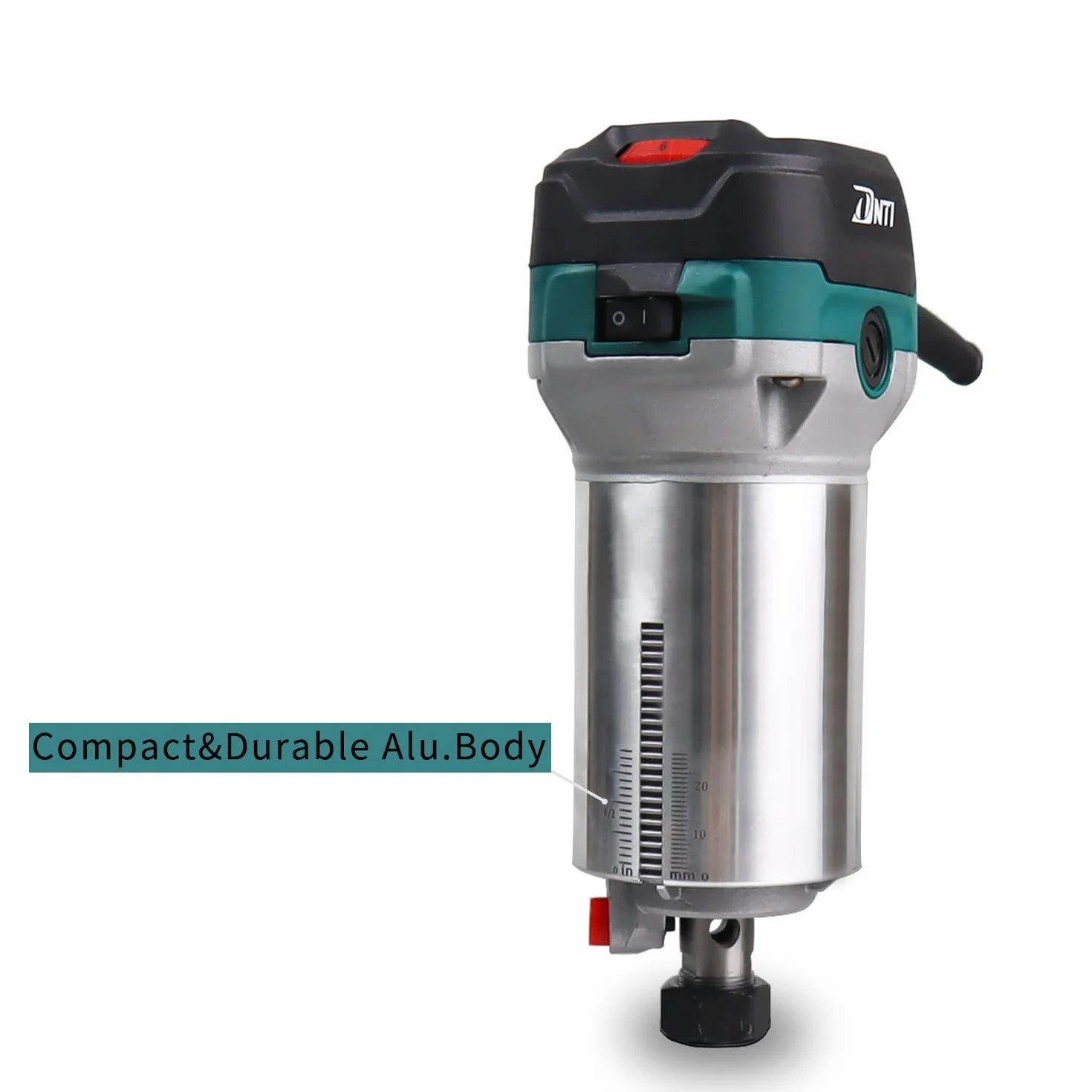 Fresatrice Rifilatore,DNTI Router di legno elettrico 710W 10000-30000 giri/min,6 velocità variabili,2 pinze da 6 mm e 8mm, laminatore professionale con accessori,Base fissa