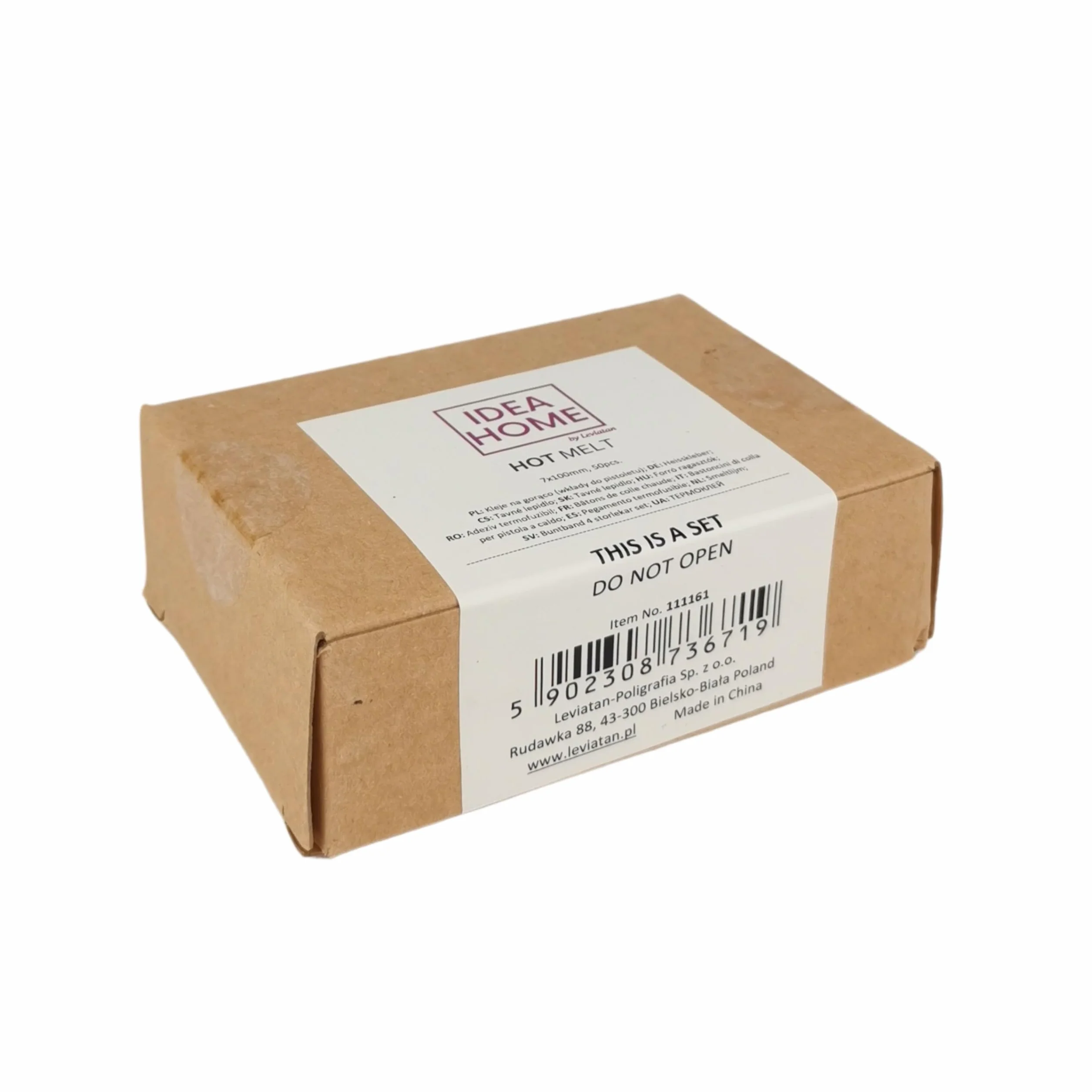IDEA HOME 50 Pezzi Stick Colla a Caldo 7x100 mm – Bastoncini Trasparenti Universali per Pistola Colla a Caldo