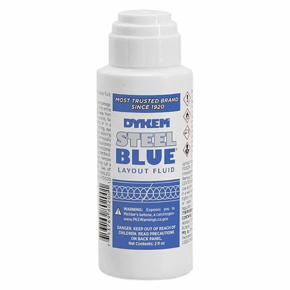 Dykem Blu Layout Fluid, 56,7 gram, Acciaio