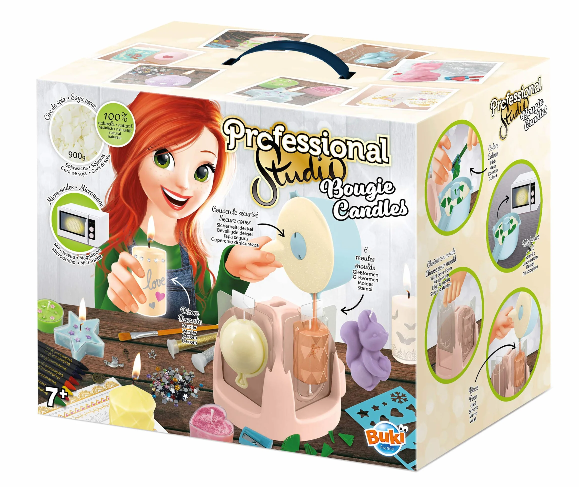 BUKI 5420 - Candele professionali da studio, multicolore