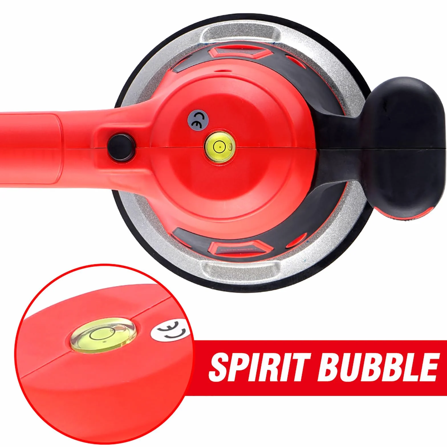 ONEVAN vibratore per piastrelle 200 kg, vibratore elettrico per piastrelle, 145 mm ventosa vibrante per piastrelle a 6 velocità con 2 batterie da 1.5Ah, macchina vibrante per piastrelle 150 x 150 cm