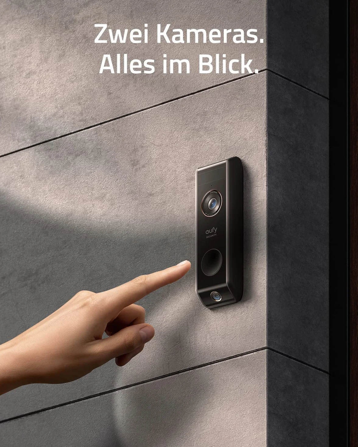 eufy Security Componente aggiuntivo Video Doorbell S330, telecamera di sicurezza 2K HD con rilevamento doppio
