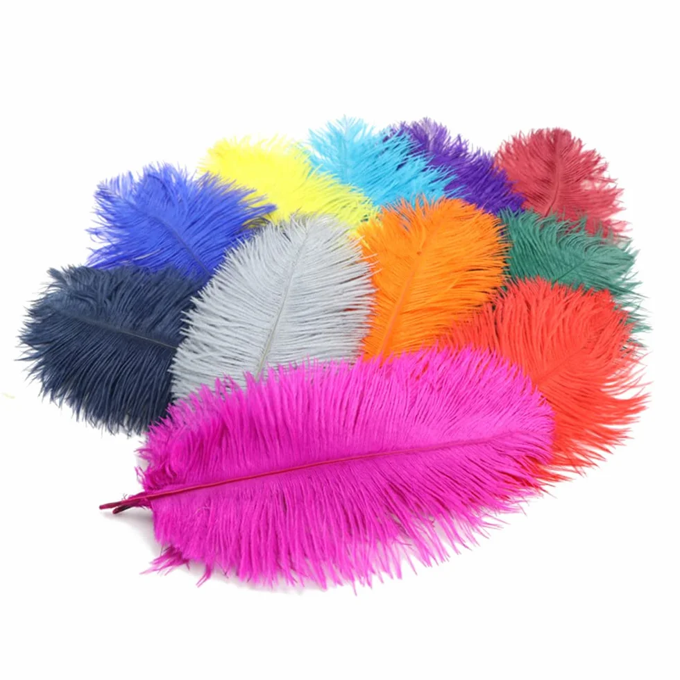 Naturalne pióra strusie 20-25 cm do dekoracji domu, ślubów, przyjęć, akcesoriów DIY