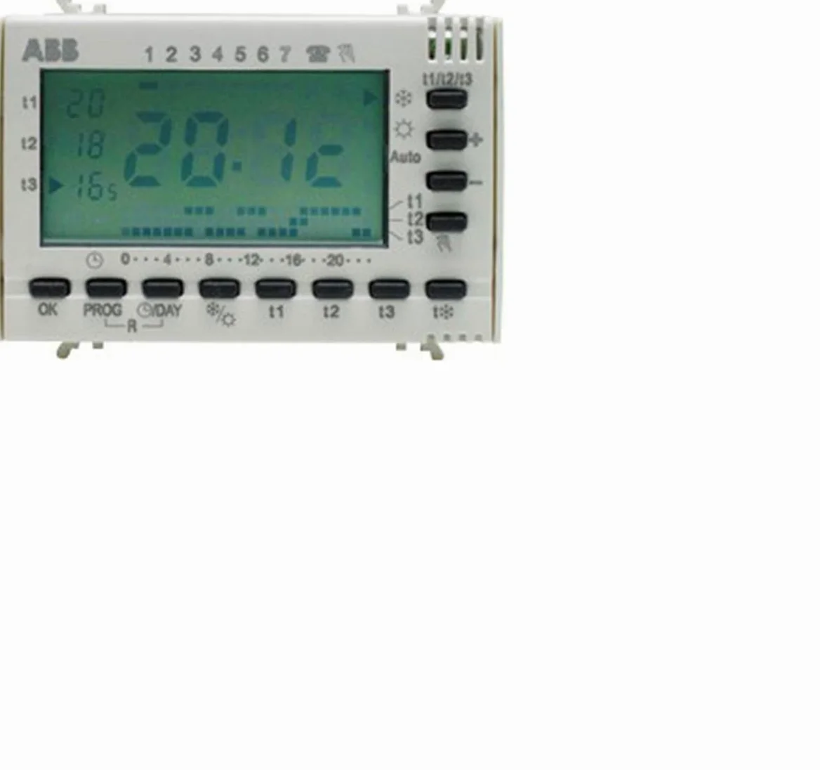Abb Cronotermostato Elettr. Estate/Inverno, White