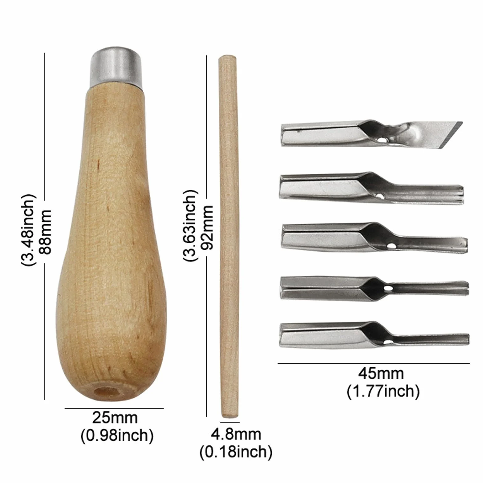 2 Kit di Strumenti Per Intaglio del Legno, Sgorbie per Legno, Coltelli da Intaglio con Lama, per Adulti, Principianti, per Blocchi di Intaglio Fai-da-Te Scultura E Arte Paiting