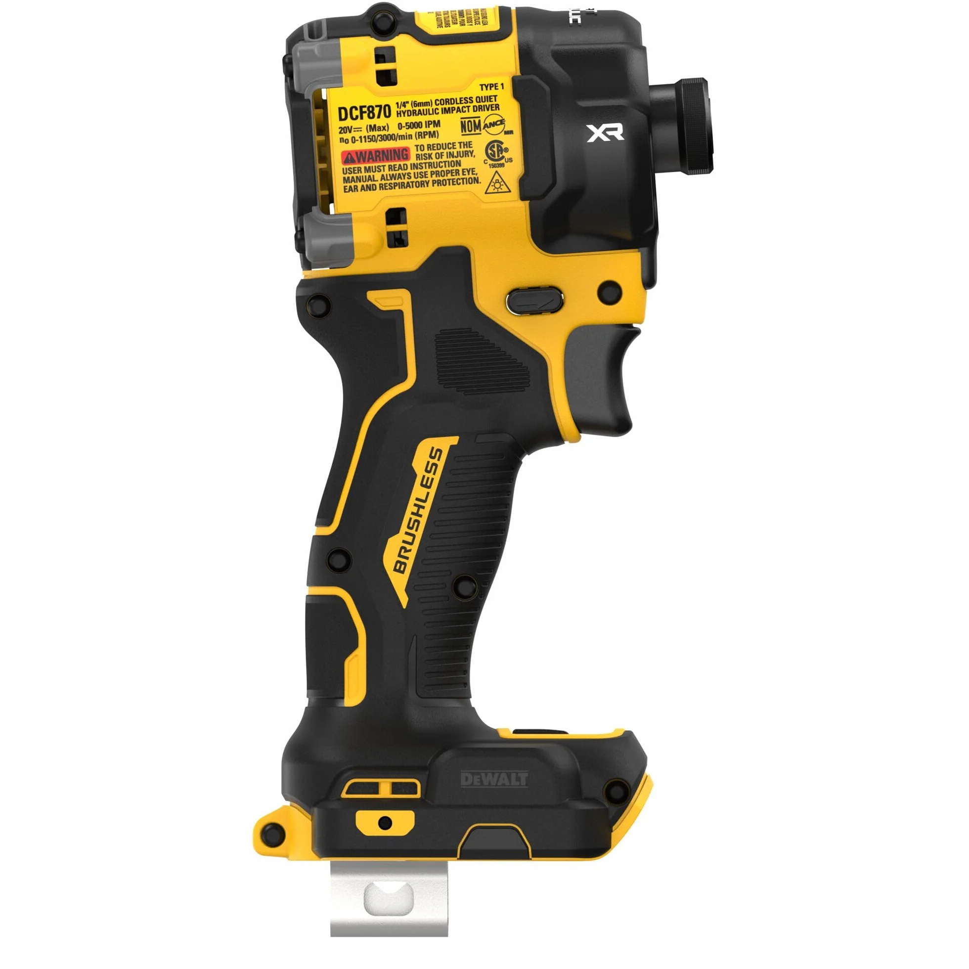 DEWALT DCF870B - Avvitatore idraulico silenzioso senza fili, 20 V MAX XR 1/4", solo strumento nudo