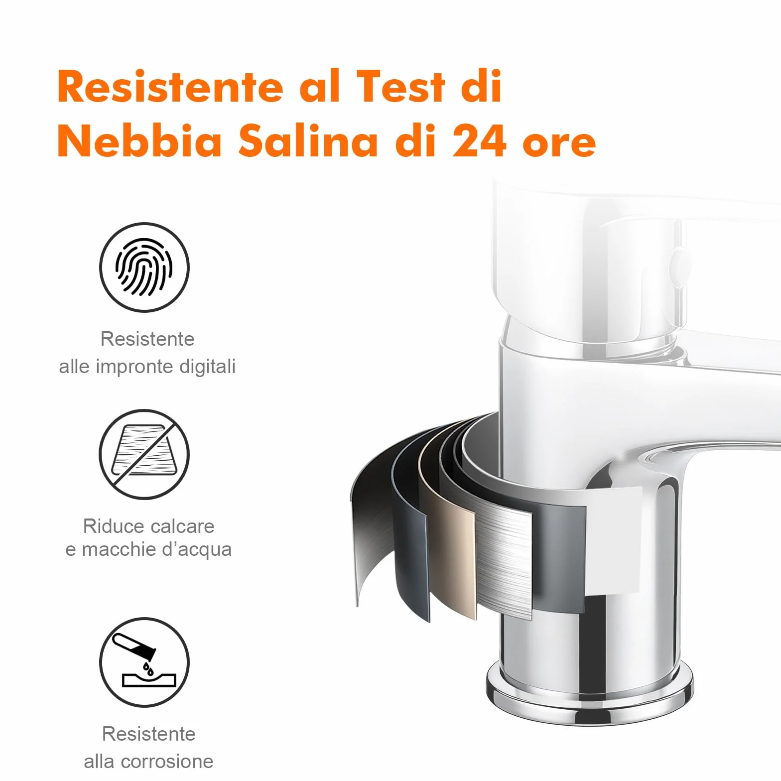 Ibergrif Rubinetto Monocomando per Lavabo da Bagno, Design Compatto e Moderno, Miscelatore a Risparmio Idrico in Ottone Cromato, Facile Installazione, Modello M11057