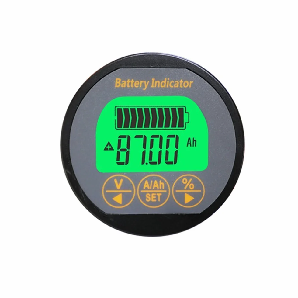 AiLi Monitor della Batteria Tester Voltmetro Ampermetro 8-120V 0-350A 999Ah per Auto, Motorboat, Roulotte, Camper, Camper Solare